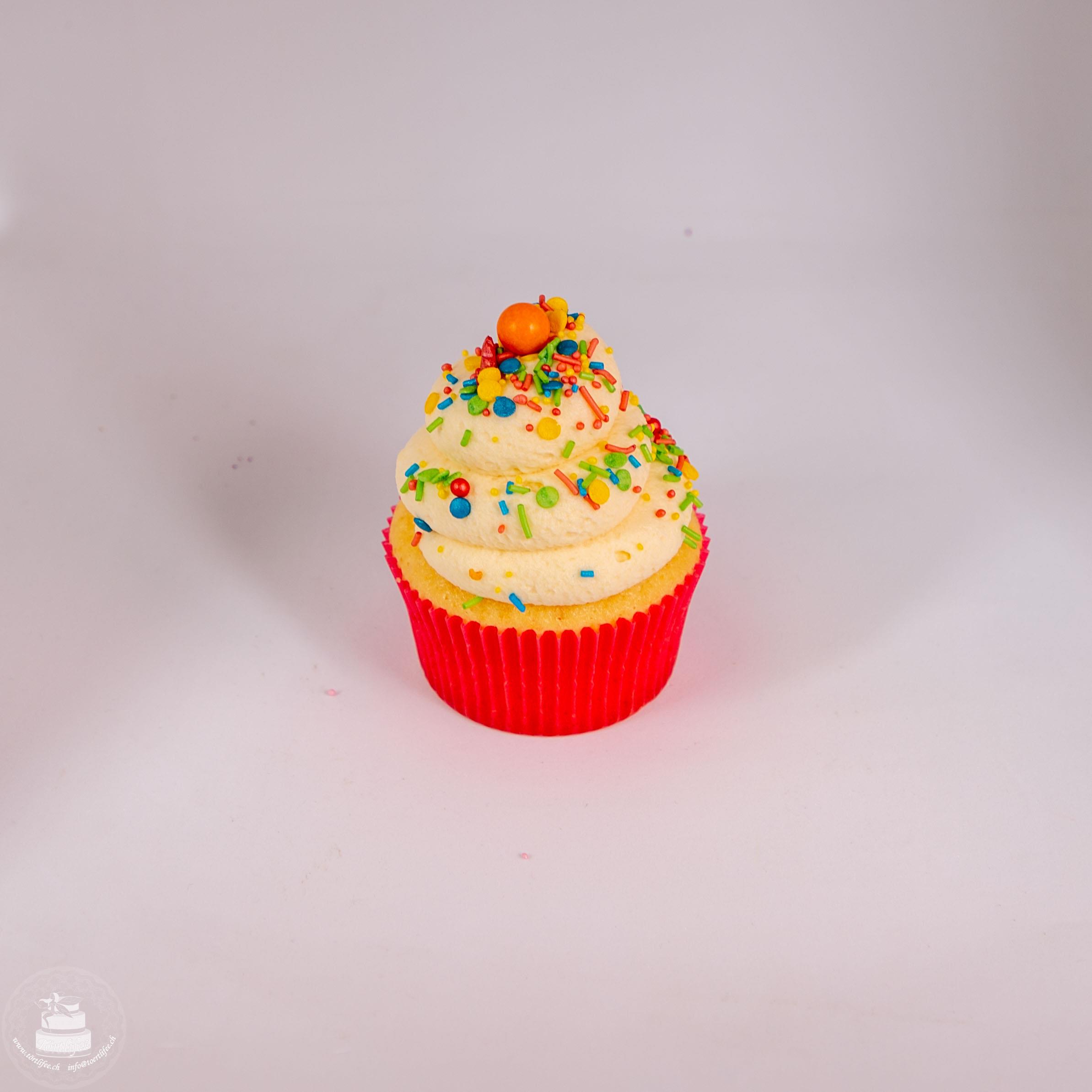 Zitronen - Passionsfrucht Joghurtmousse Cupcake