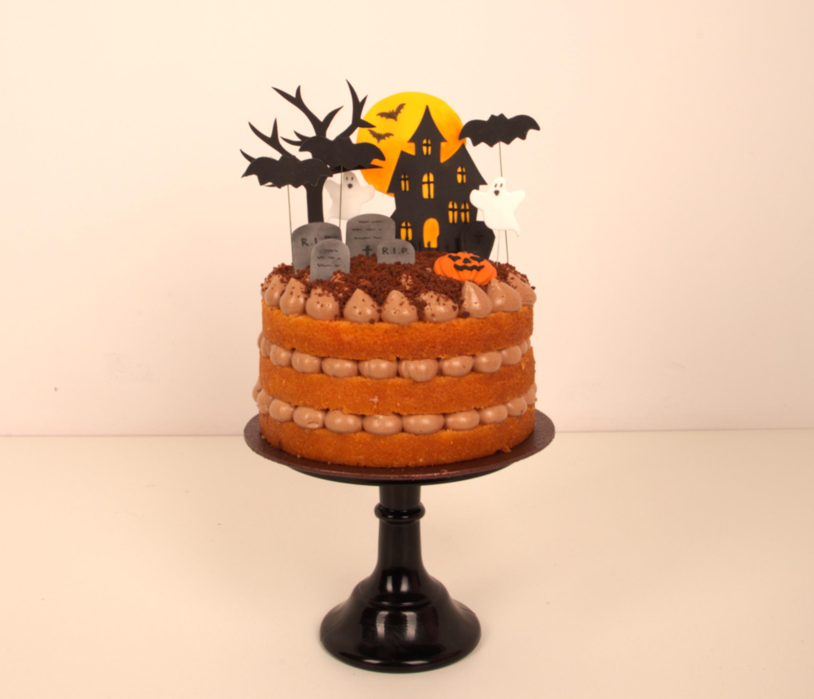 Halloween Torte Friedhof 8''