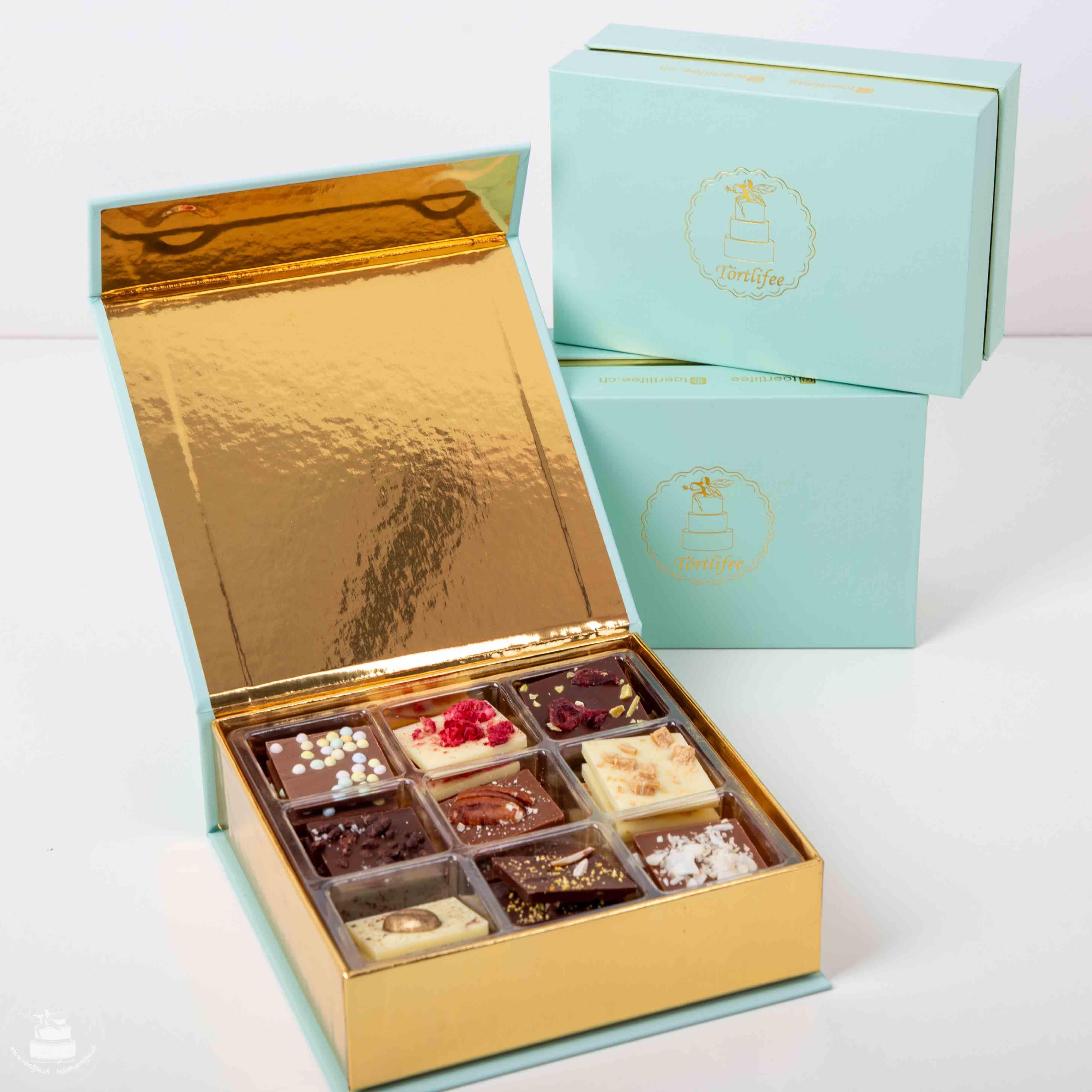 Schoko Carrées - Assortiert, 42 Stk.