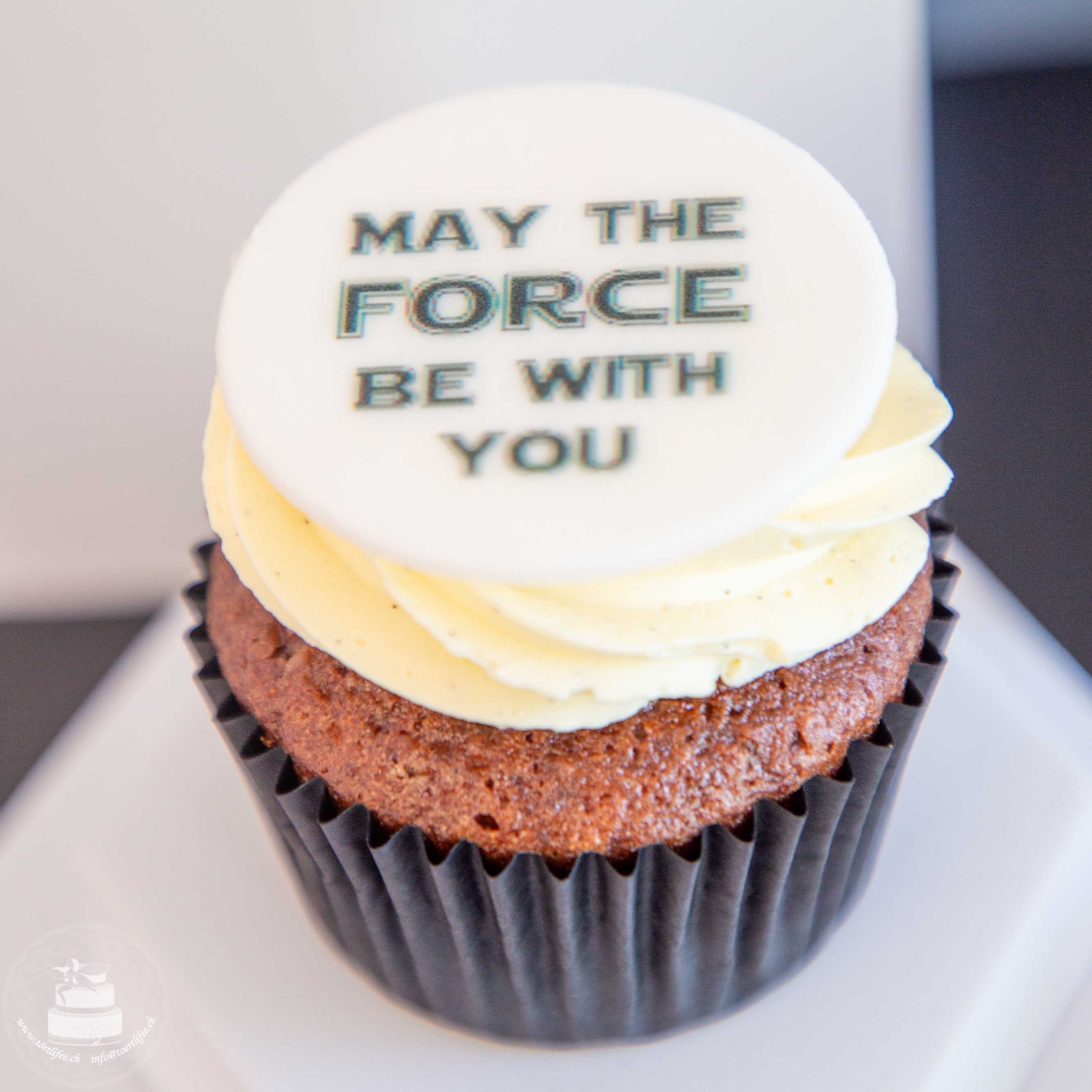 Cupcake Motto - Star Wars "May the force be with you"