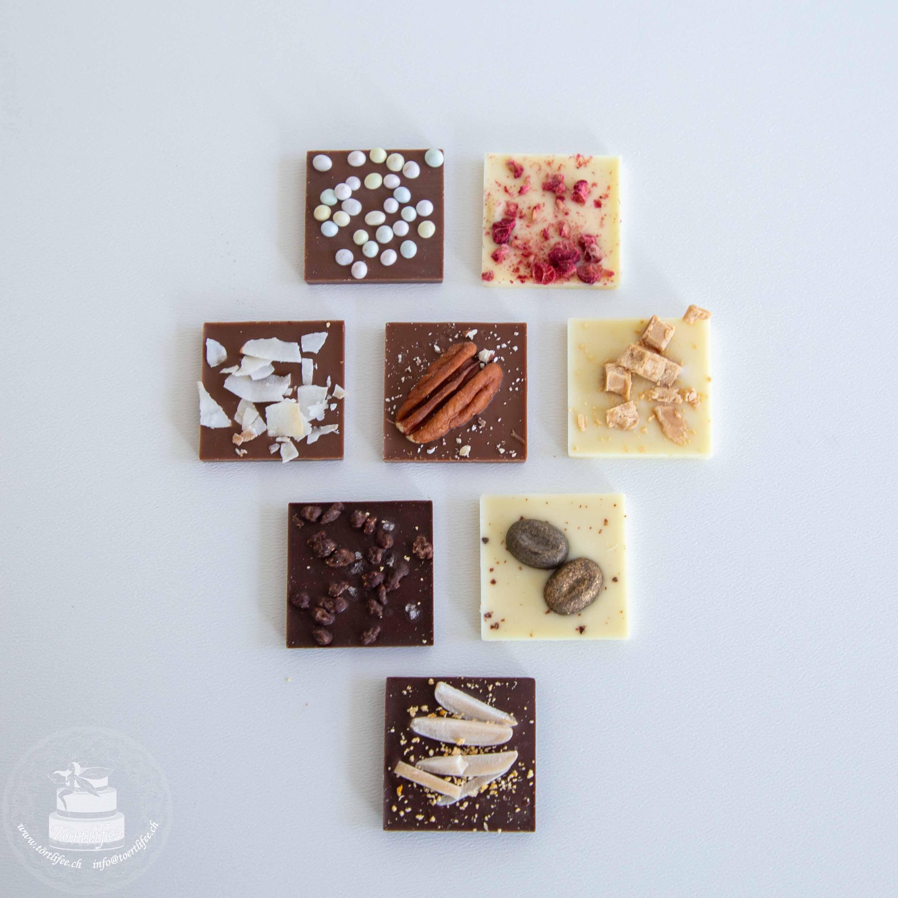 Schoko Carrées - Assortiert, 42 Stk.