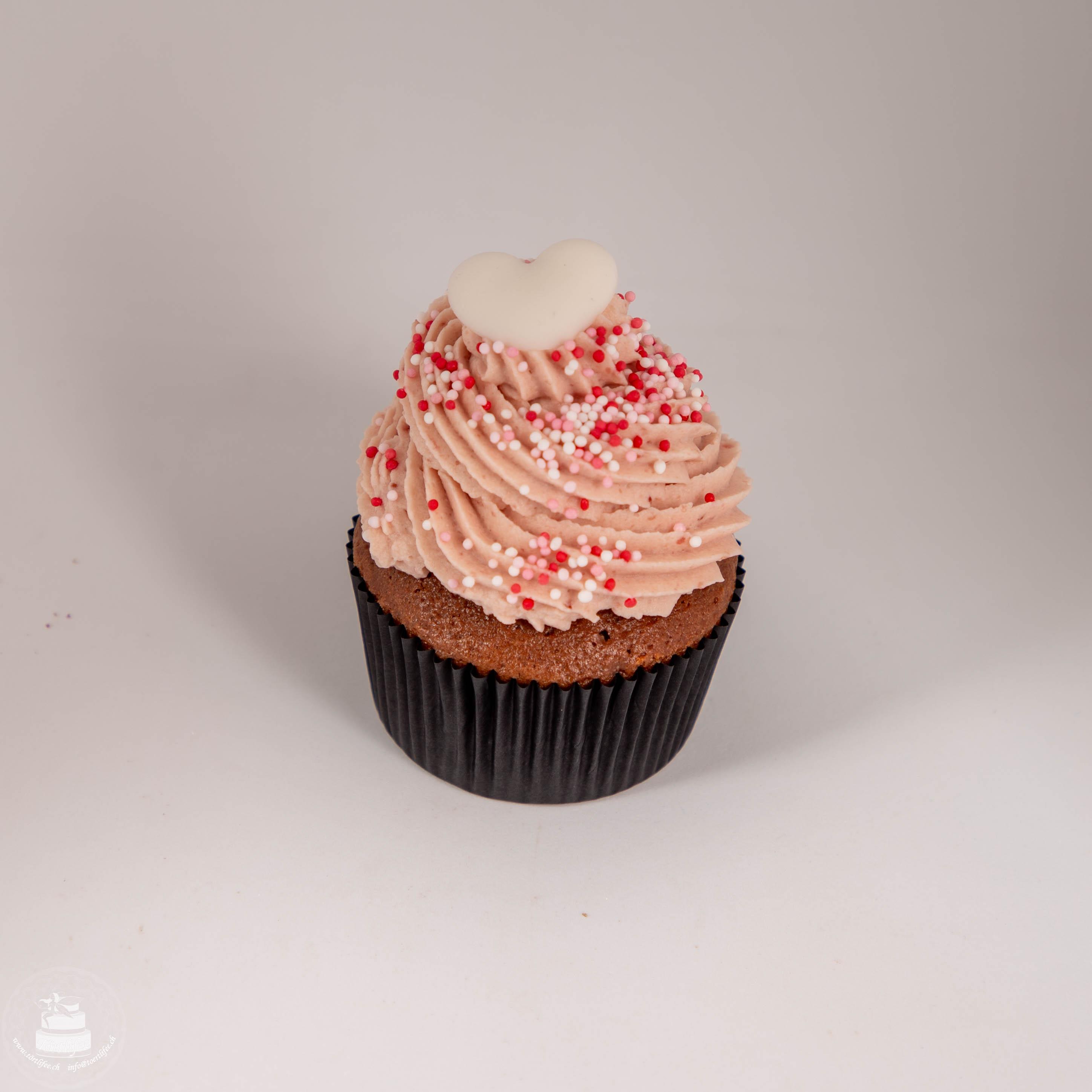 Schoko - Erdbeer Joghurtmousse Cupcake