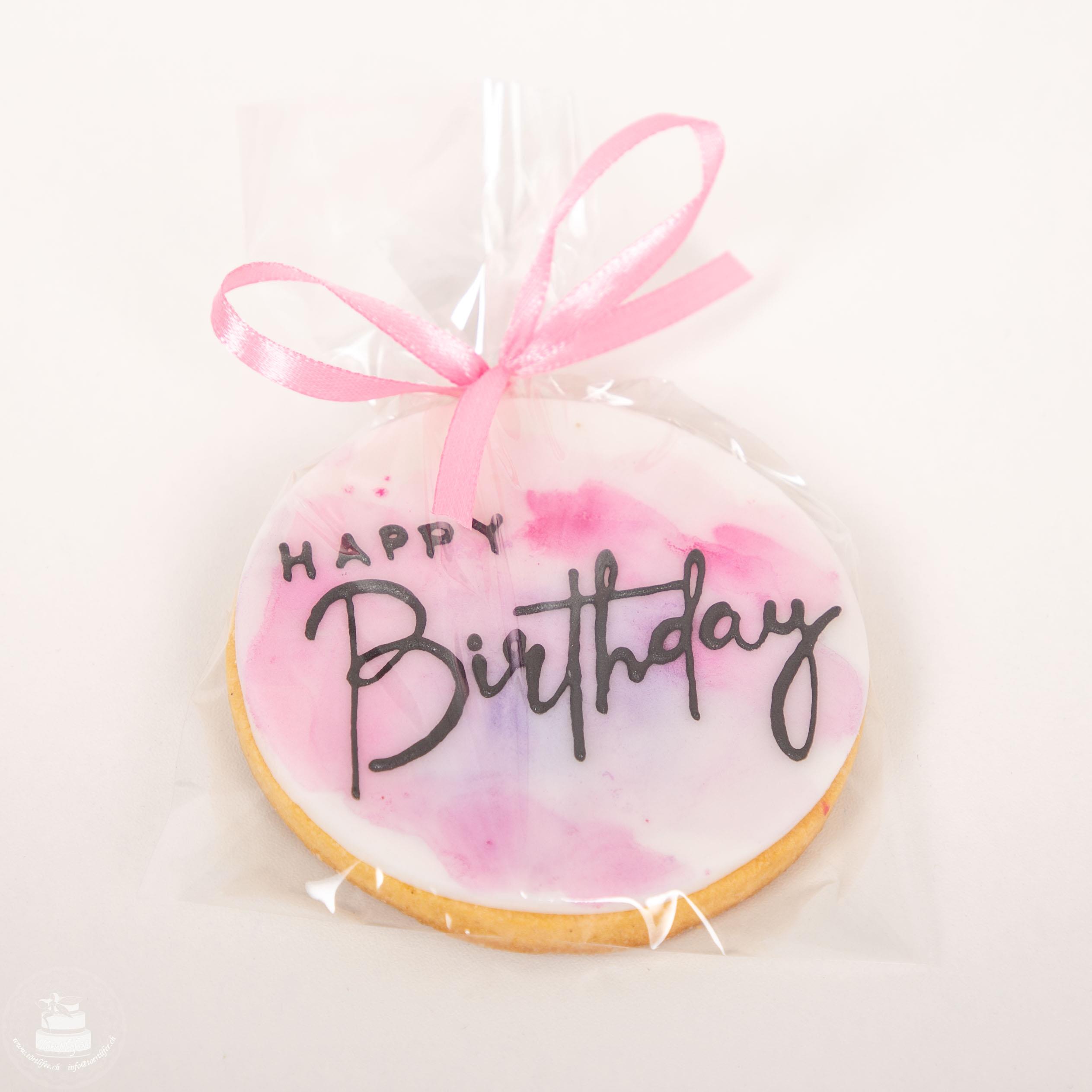 Cookie Happy Birthday pink-violett