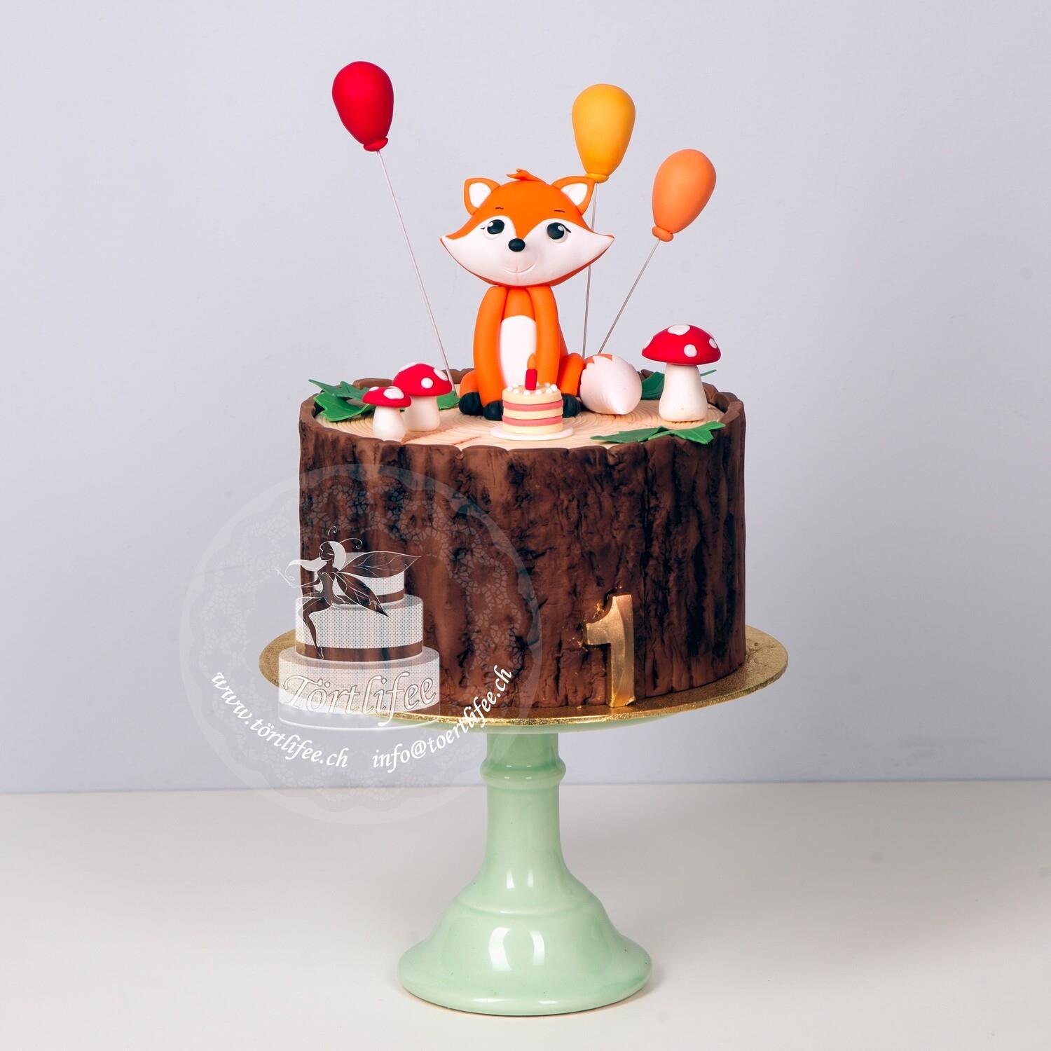 Wald mit Fuchs - Basic Torte Wald mit Fuchs - Basic Torte