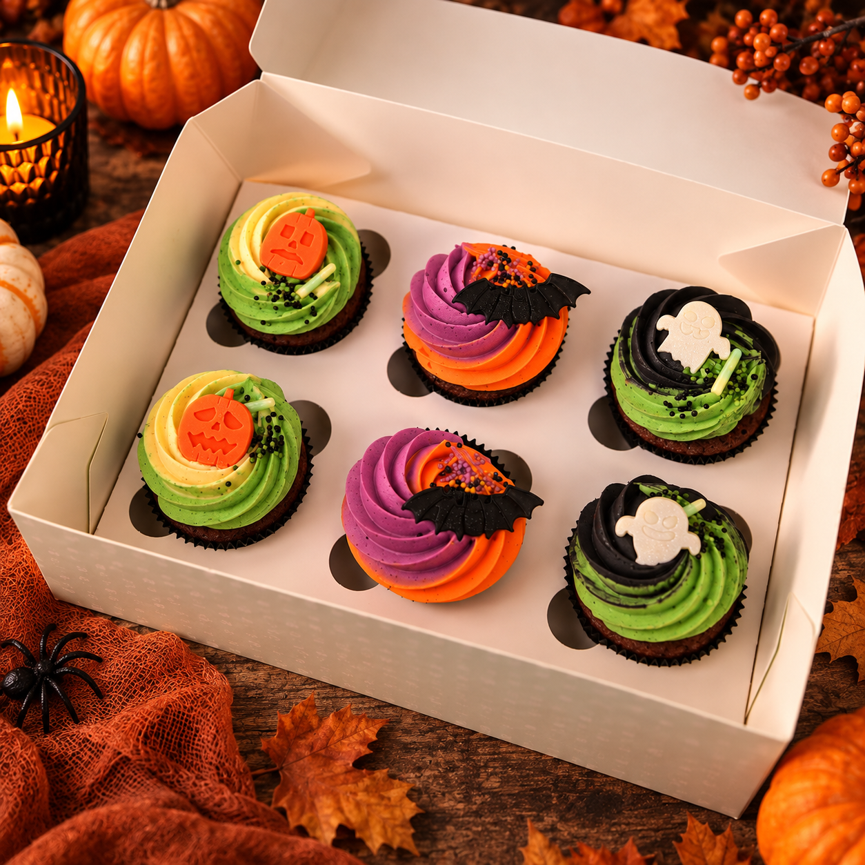 Halloween Cupcakes 12er Box