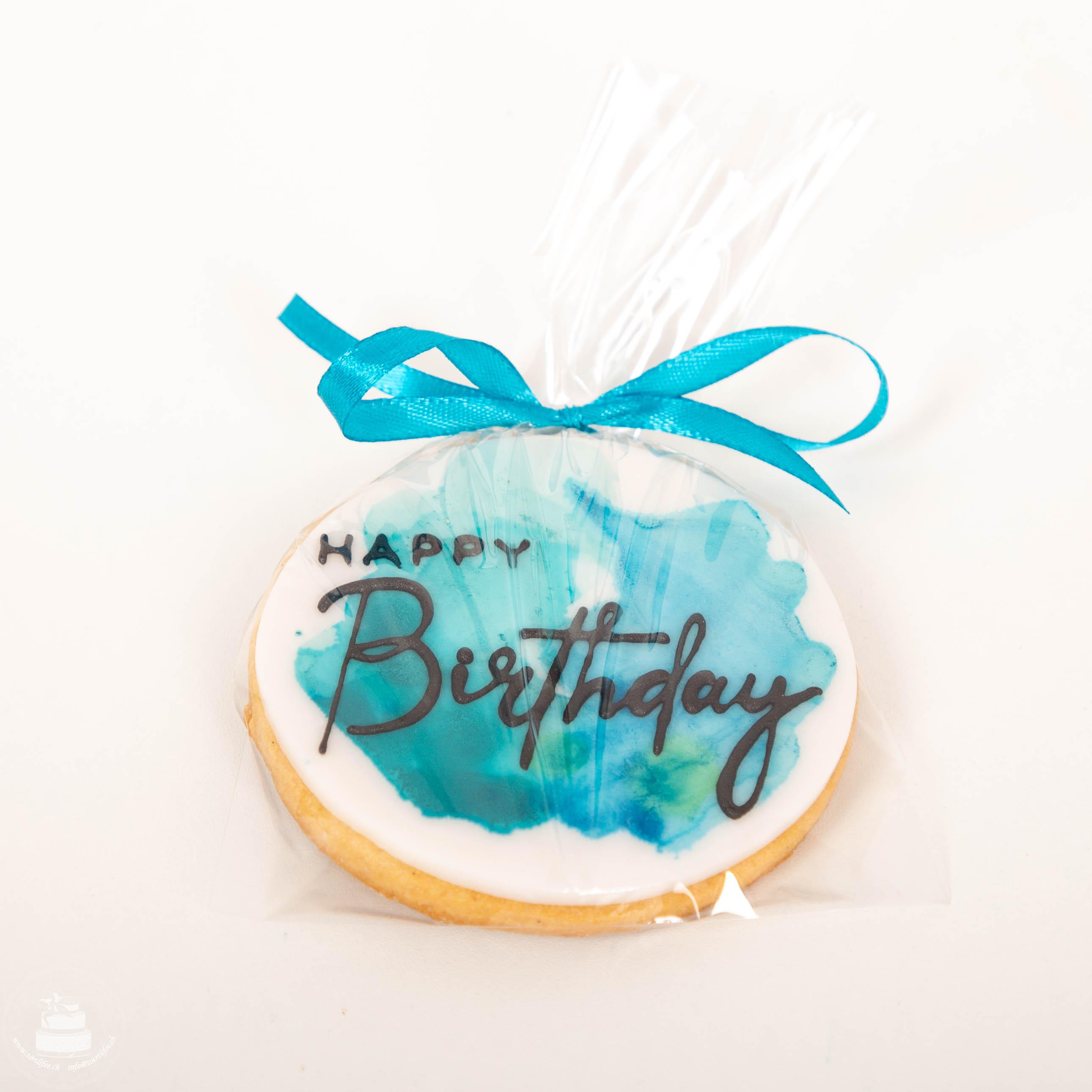 Cookie Happy Birthday blau